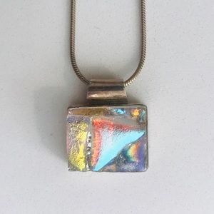 Glass multicolor necklace